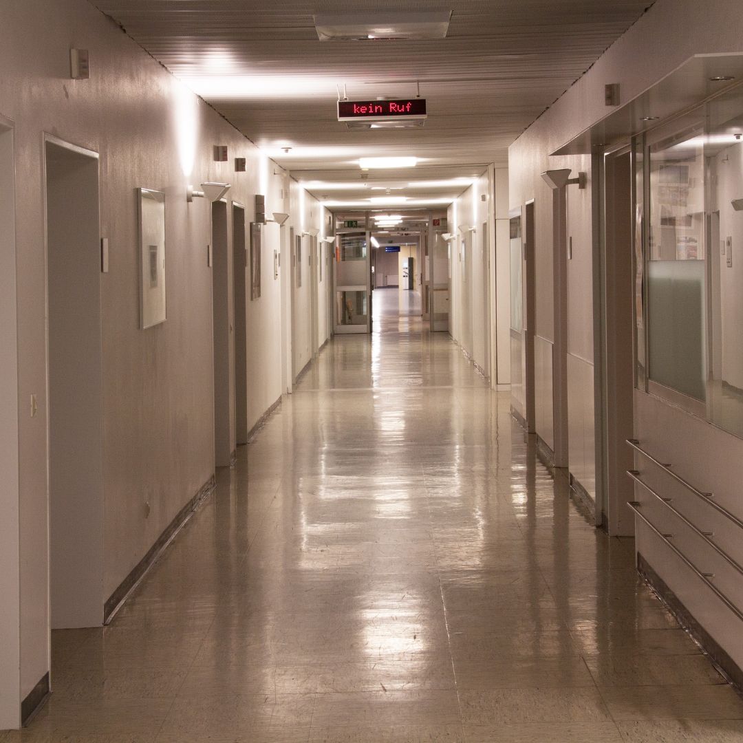 Hospital hallway.