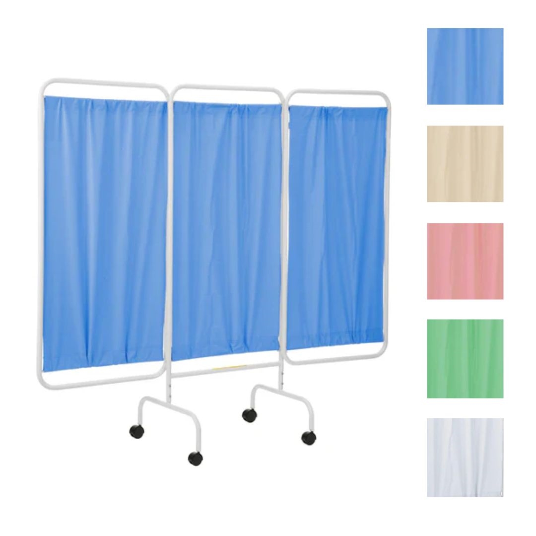 Privacy Screen Body Mobile Three Panel Privacy Screen, Various Colours